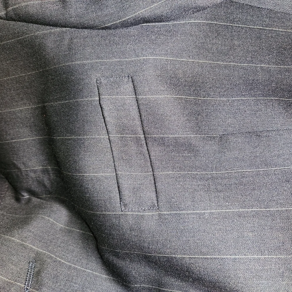 Paulo Solari Elegant Navy Pinstripe Blazer